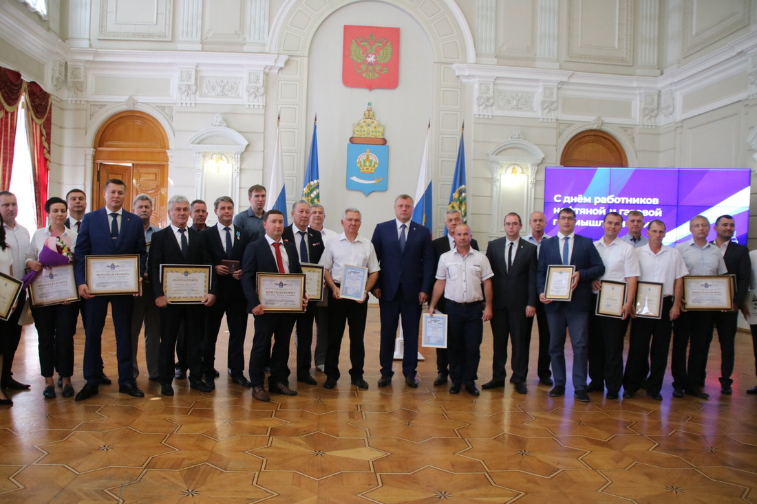 Церемония награждения состоялась в администрации губернатора Астраханской области