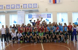 Победители и призёры XIV Открытого турнира по волейболу «Астраханский факел Газпрома» памяти Виталия Пантюхова