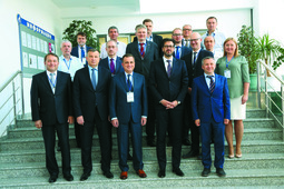 Участники совещания  ПАО «Газпром» и компании «Винтерсхалл Холдинг ГмбХ», посвящённое обеспечению производственной безопасности на объектах нефтегазового комплекса