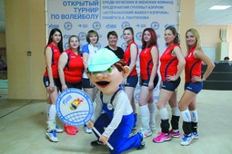Женская команда ООО "Газпром добыча Астрахань" по волейболу