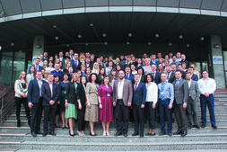 Общее фото участников обучающего мероприятия по работе в ИУС НК в ООО «Газпром добыча Астрахань»