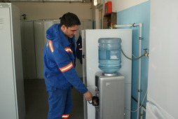 В административно-хозяйственном помещении парка сжиженных углеводородных газов (СУГ-2)