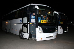 Автобусы прибыли в Астрахань в 4 утра