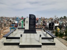 Мемориальный комплекс братской могилы в селе Красный Яр (май 2020 г.)