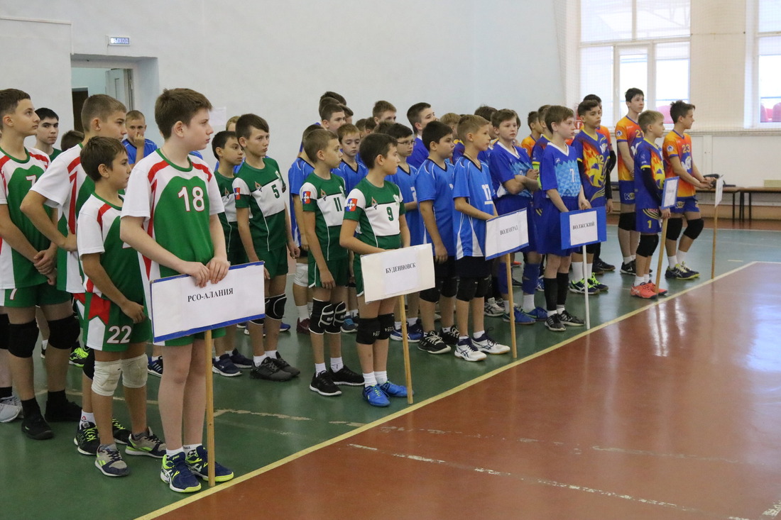 В соревнованиях  приняли участие юные волейболисты из Волгограда, Волжского, Ставропольского края (город Будённовск), Республики Северная Осетия-Алания, а также две команды Астрахани