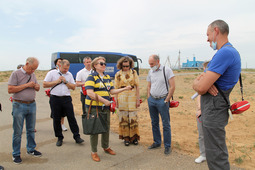 Члены Общественной палаты на посещении производственных объектов ООО "Газпром добыча Астрахань"